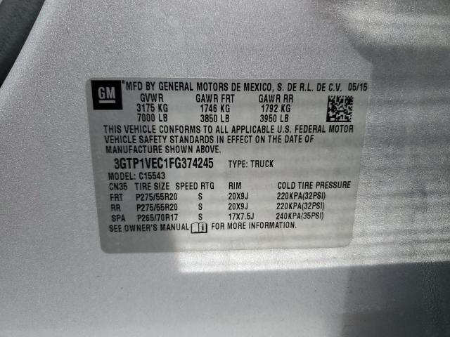 3GTP1VEC1FG374245 GMC Sierra C1500 Slt