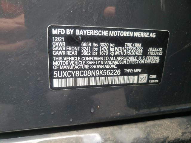 5UXCY8C08N9K56226 BMW X6 M50i
