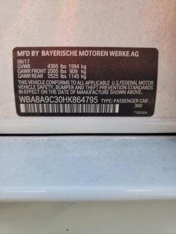 WBA8A9C30HK864795 BMW 320 I