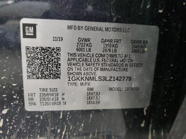 1GKKNMLS3LZ142779 GMC ACADIA SLT