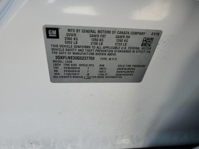 2GKFLNE39G6237769 GMC Terrain Sle