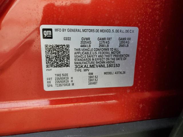 3GKALMEV4NL180153 GMC Terrain Sle