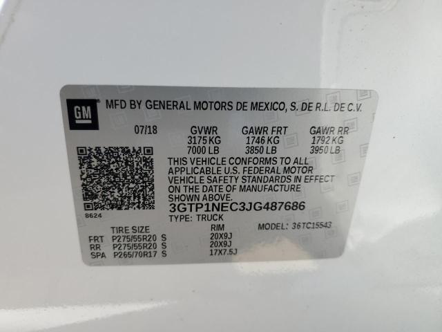 3GTP1NEC3JG487686 GMC Sierra C1500 Slt