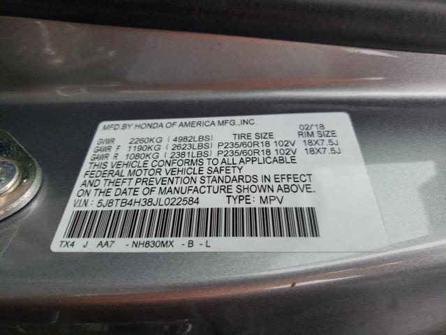 5J8TB4H38JL022584 Acura RDX