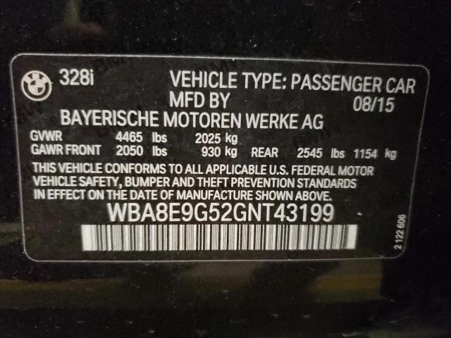 WBA8E9G52GNT43199 BMW 328 I Sulev