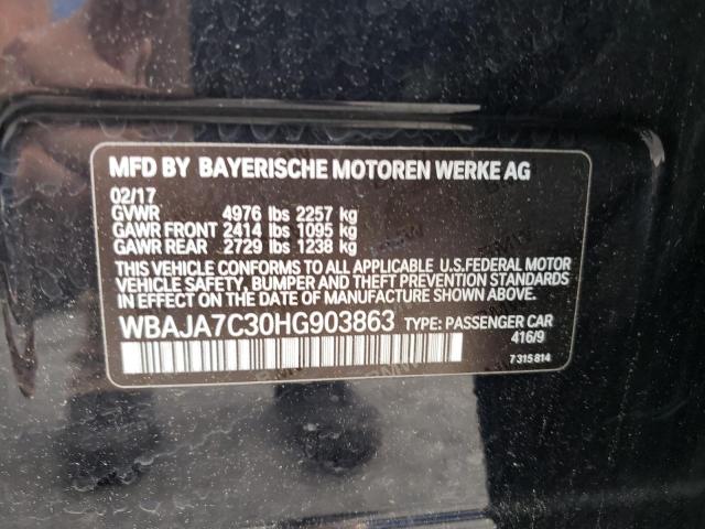 WBAJA7C30HG903863 BMW 530 XI