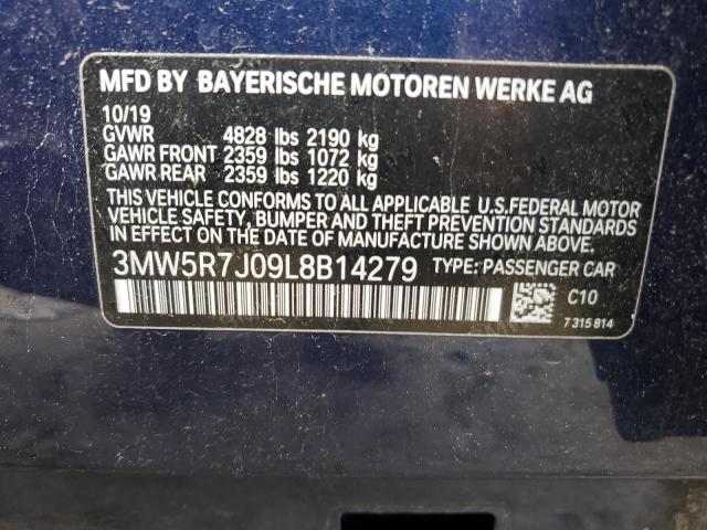 3MW5R7J09L8B14279 BMW 330XI