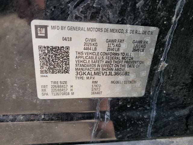 3GKALMEV1JL366081 GMC Terrain Sle