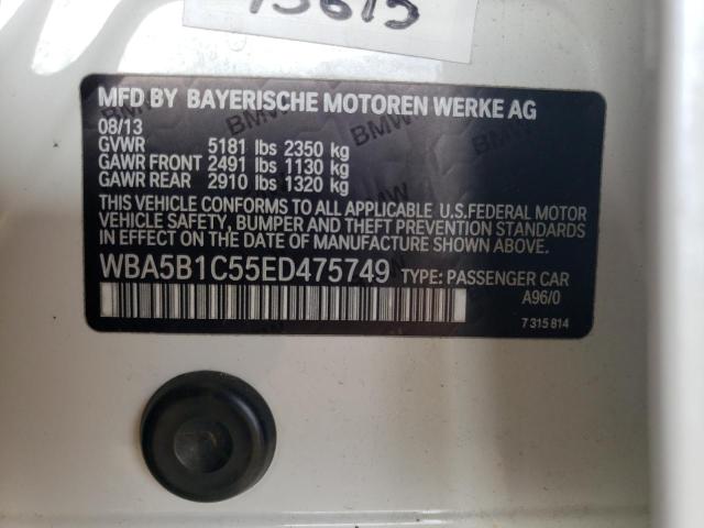 WBA5B1C55ED475749 BMW 535 I