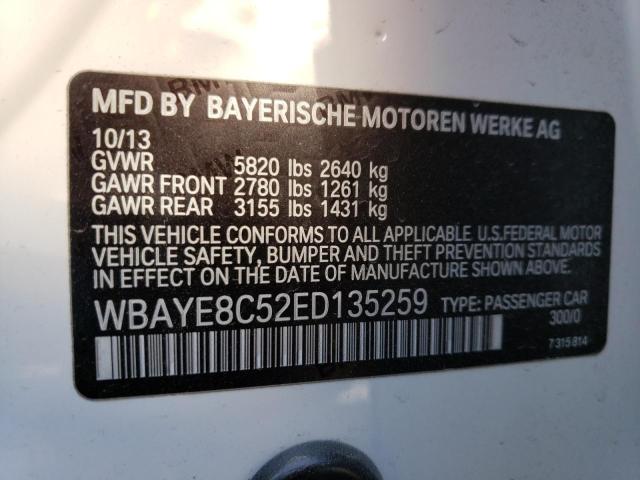 WBAYE8C52ED135259 BMW 750 LI