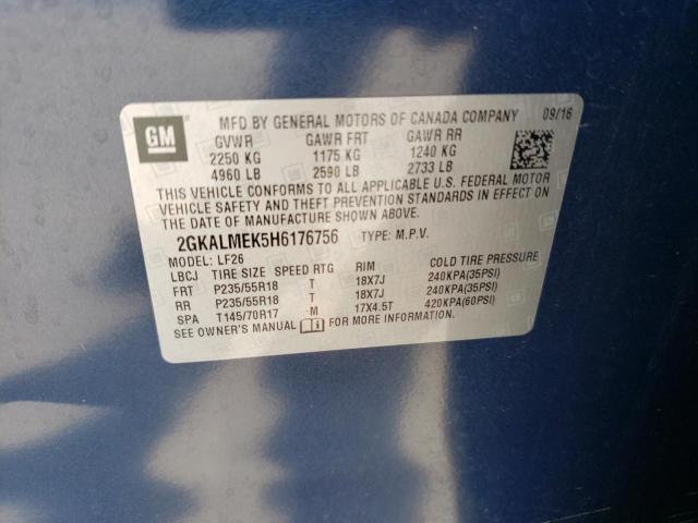 2GKALMEK5H6176756 GMC Terrain Sle