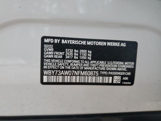 WBY73AW07NFM60875 BMW I4 Edrive40