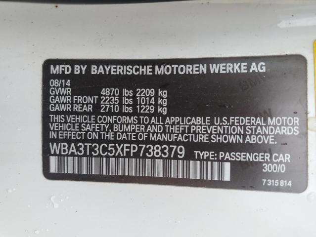 WBA3T3C5XFP738379 BMW 435 I