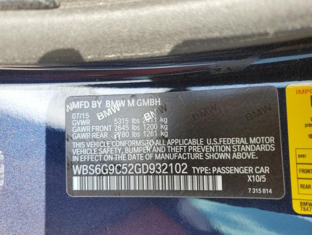 WBS6G9C52GD932102 BMW M6
