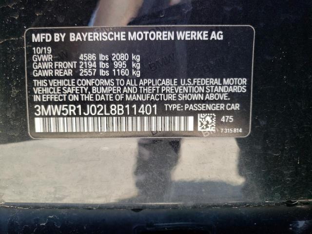 3MW5R1J02L8B11401 BMW 330I