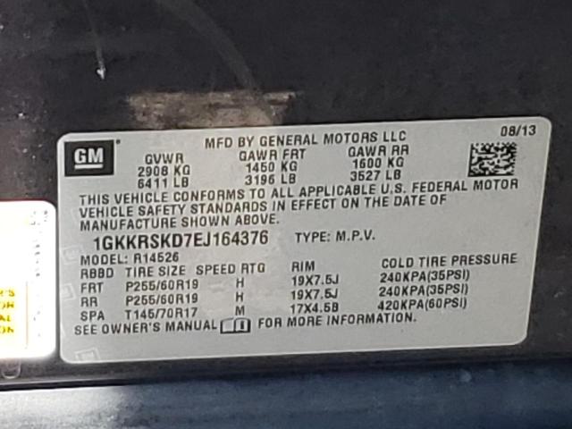 1GKKRSKD7EJ164376 GMC Acadia Slt-2
