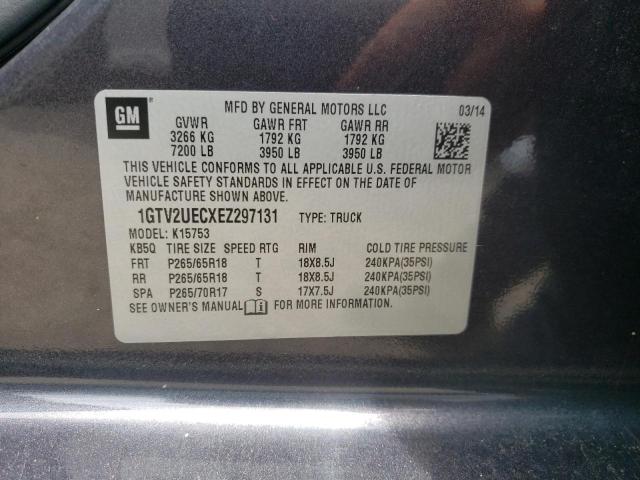 1GTV2UECXEZ297131 GMC Sierra K1500 Sle