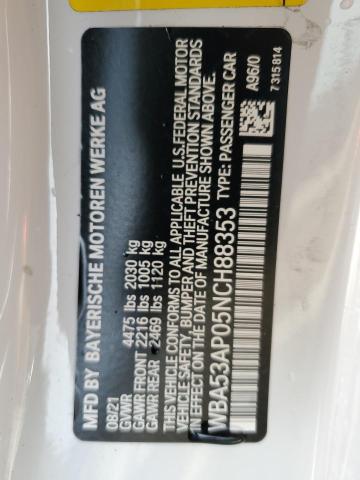 WBA53AP05NCH88353 BMW 430I