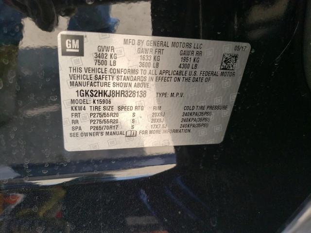 1GKS2HKJ8HR328138 GMC YUKON XL DENALI