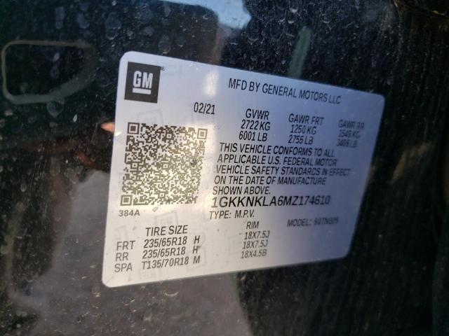 1GKKNKLA6MZ174610 GMC ACADIA SLE
