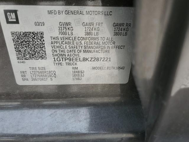 1GTP9EEL8KZ287221 GMC Sierra K1500 At4
