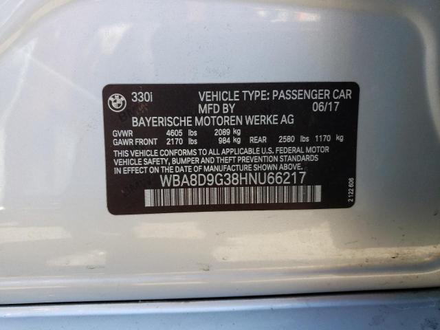 WBA8D9G38HNU66217 BMW 330 XI