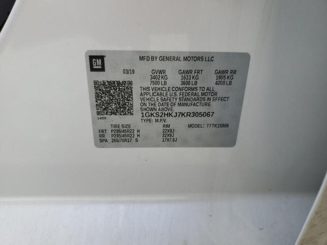 1GKS2HKJ7KR305067 GMC YUKON XL DENALI