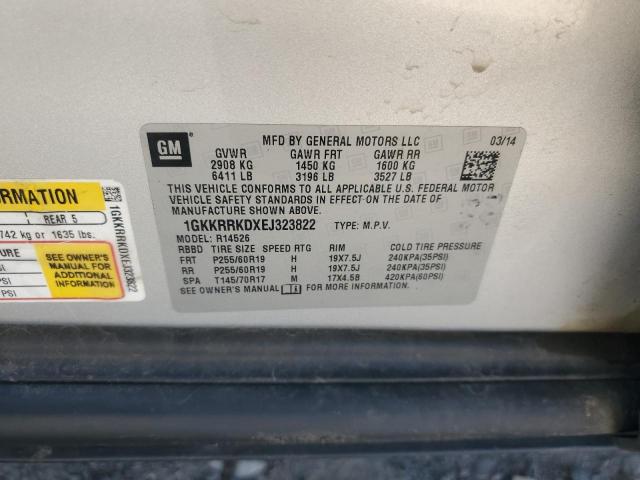 1GKKRRKDXEJ323822 GMC Acadia Slt-1