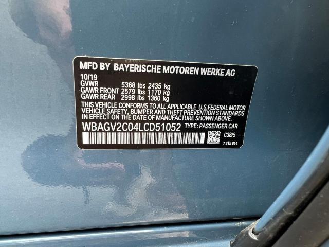 WBAGV2C04LCD51052 BMW 840i