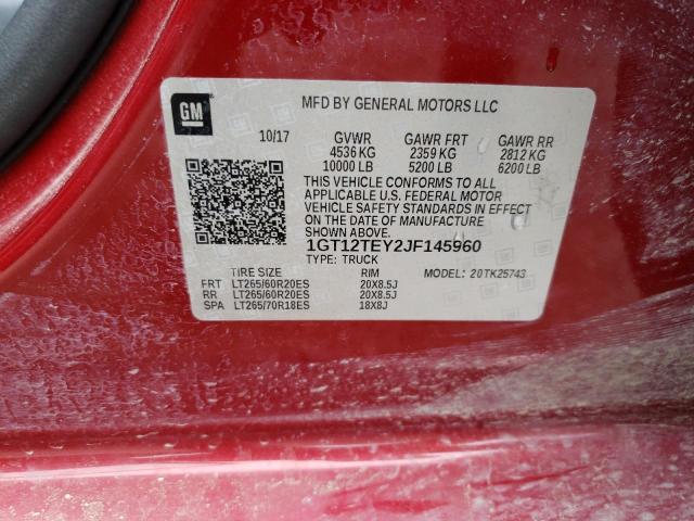 1GT12TEY2JF145960 GMC Sierra K2500 Slt