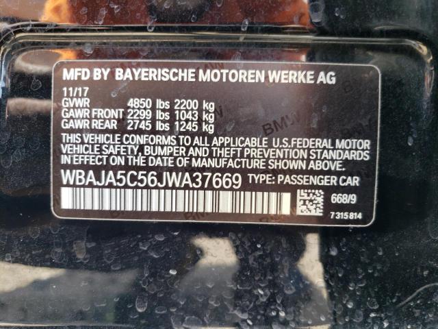 WBAJA5C56JWA37669 BMW 530 I