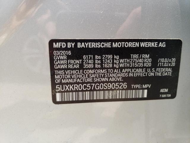 5UXKR0C57G0S90526 BMW X5 Xdrive35i
