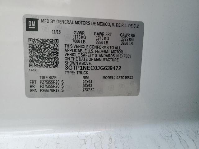 3GTP1NEC0JG639472 GMC Sierra C1500 Slt