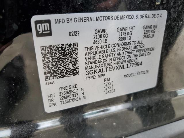 3GKALTEVXNL177994 GMC Terrain Sle