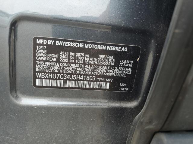 WBXHU7C34J5H41803 BMW X1 Sdrive28i