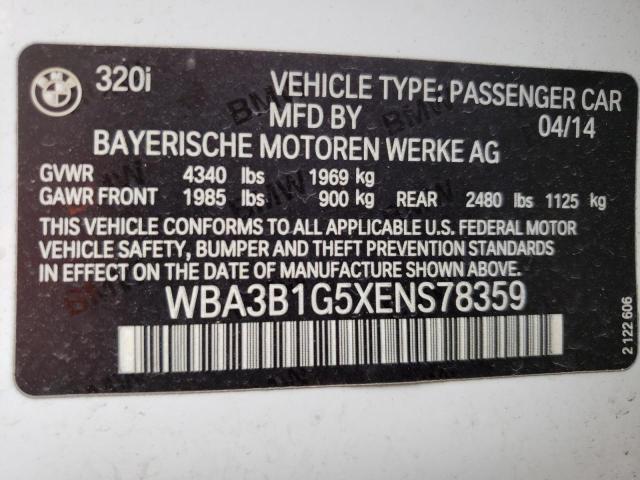WBA3B1G5XENS78359 BMW 320 I
