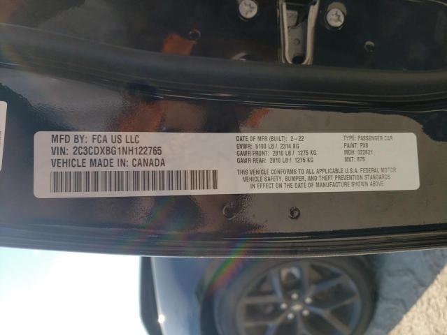 2C3CDXBG1NH122765 Dodge Charger Sxt