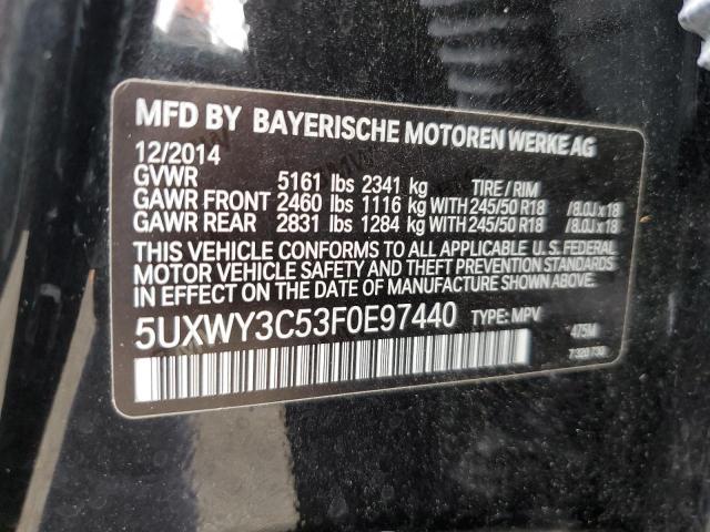 5UXWY3C53F0E97440 BMW X3 Xdrive28d