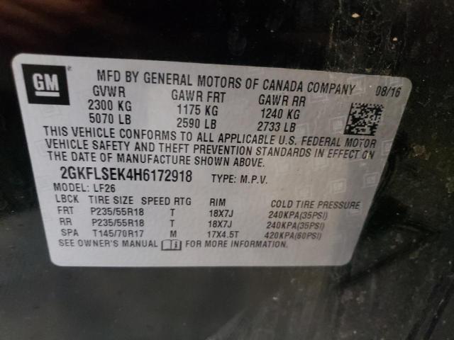 2GKFLSEK4H6172918 GMC Terrain Sle