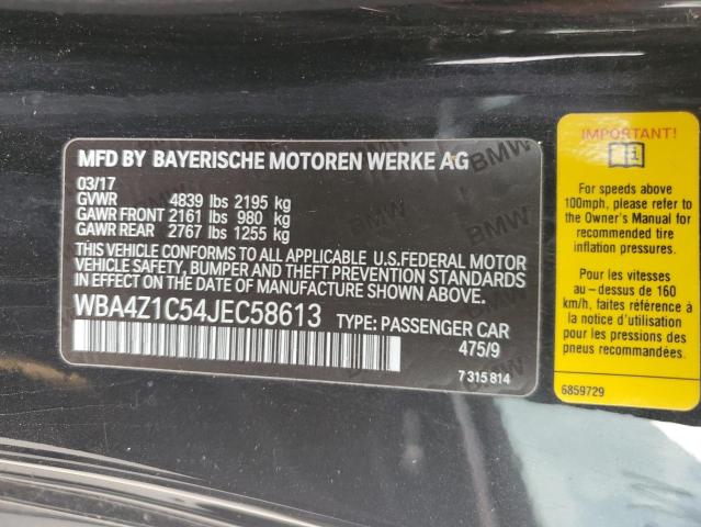 WBA4Z1C54JEC58613 BMW 430I