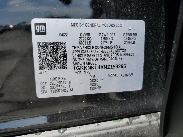 1GKKNKL4XNZ159295 GMC ACADIA SLE