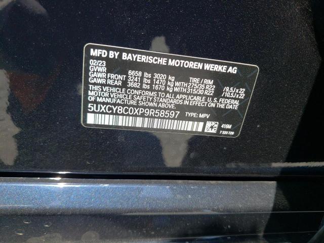 5UXCY8C0XP9R58597 BMW X6 M50i