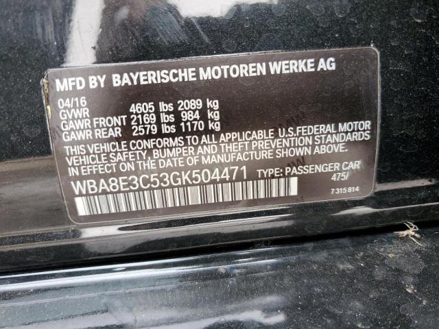 WBA8E3C53GK504471 BMW 328 Xi Sulev
