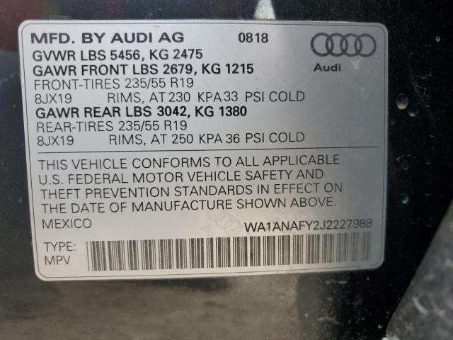 WA1ANAFY2J2227988 Audi Q5 PREMIUM