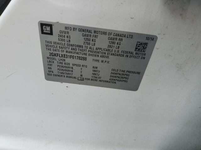 2GKFLXE31F6178288 GMC Terrain Slt