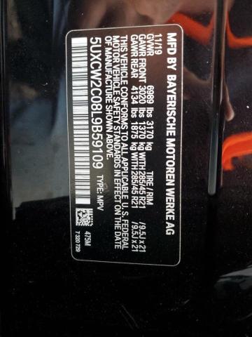 5UXCW2C08L9B59109 BMW X7 Xdrive40i