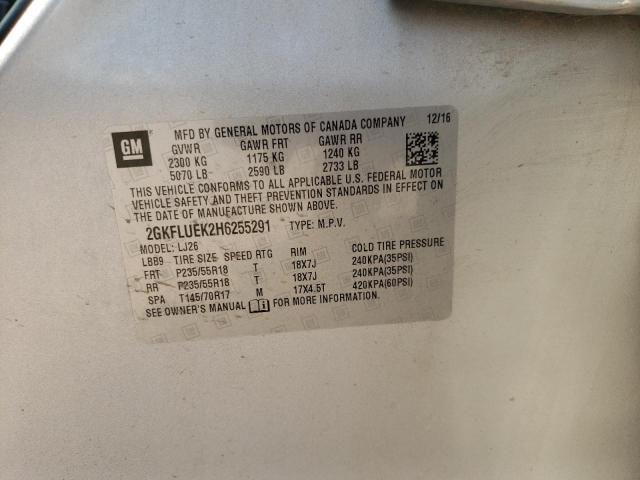 2GKFLUEK2H6255291 GMC Terrain Slt