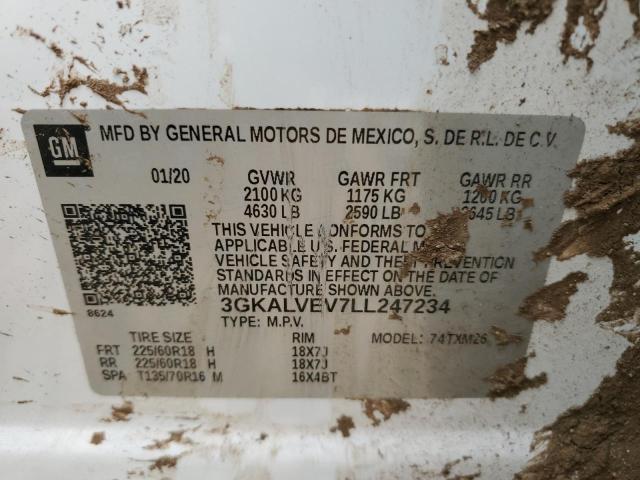 3GKALVEV7LL247234 GMC Terrain Slt