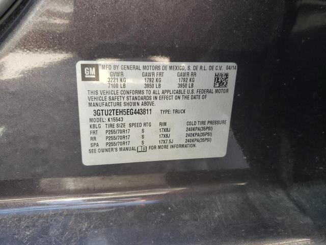 3GTU2TEH5EG443811 GMC Sierra K1500
