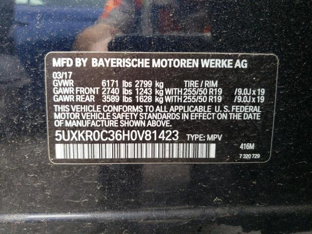 5UXKR0C36H0V81423 BMW X5 Xdrive35i